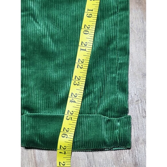 Ralph Lauren rugby Cordouroy Pants Youth 8 Green Cotton @G1 - Picture 2 of 4